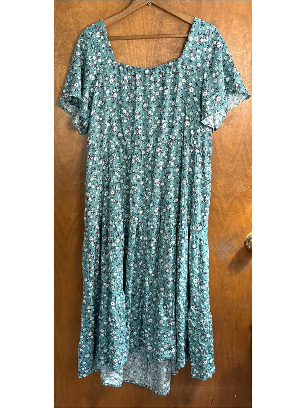 BloomChic Mint Green Ditsy Floral Sweetheart Maxi Dress NWT 18 20 Cottagecore - Picture 3 of 11